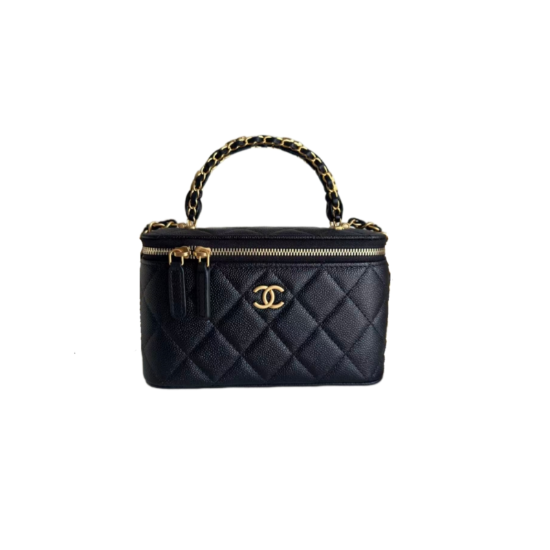 CH@NEL MASTER CRYSTALS TOP HANDLE VANITY (17*9.5*8cm)