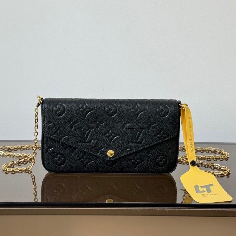Louis Vuitton Pochette Félicie Black Wallet -21*12*3CM