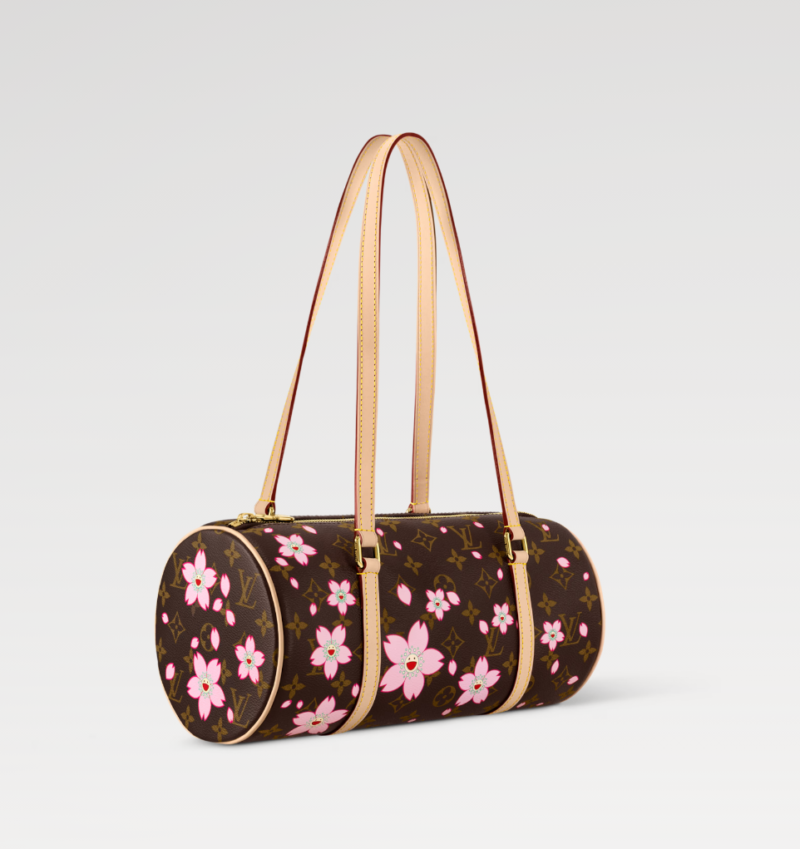 LOUIS VUITTON MURAKAMI LV X TAKASHI MURAKAMI PAPILLON CHERRY BLOSSOM M13097 (27*13*11cm)