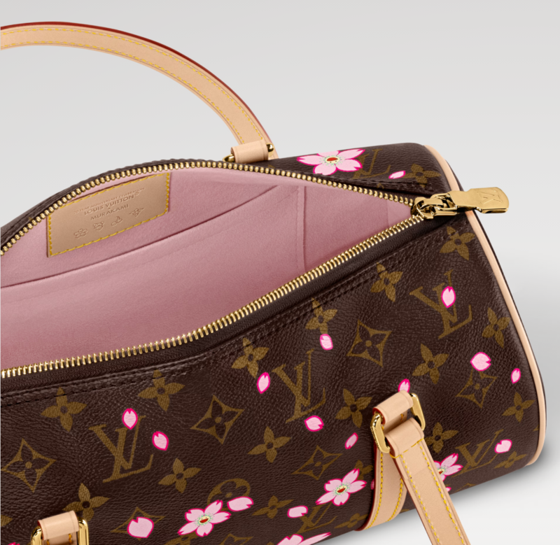 LOUIS VUITTON MURAKAMI LV X TAKASHI MURAKAMI PAPILLON CHERRY BLOSSOM M13097 (27*13*11cm)