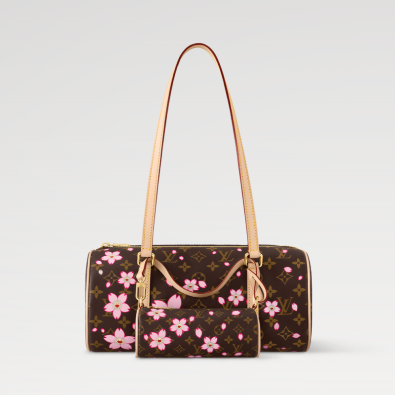 LOUIS VUITTON MURAKAMI LV X TAKASHI MURAKAMI PAPILLON CHERRY BLOSSOM M13097 (27*13*11cm)