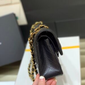 Ch@nel Flap Bag-（Black Inside）Caviar-23CM