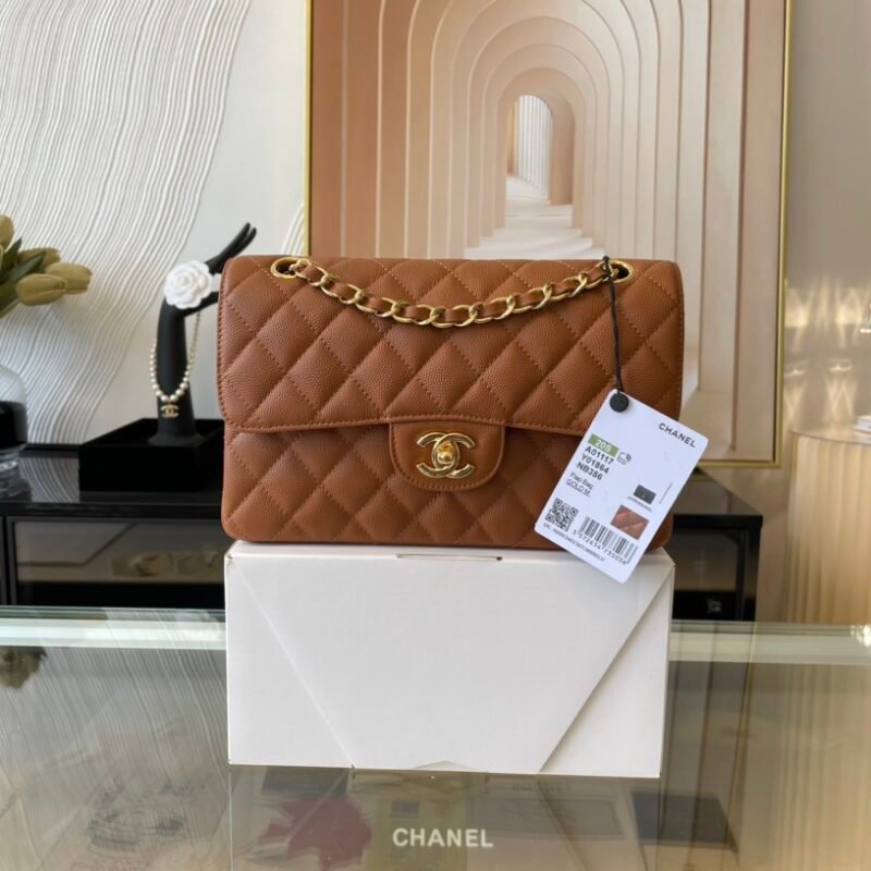 Ch@nel Flap Bag-Caviar-23CM