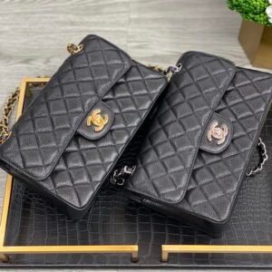 Ch@nel Flap Bag-Caviar-23CM