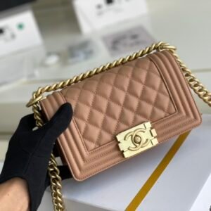 Ch@nel Boy Bag-Gravy-20CM