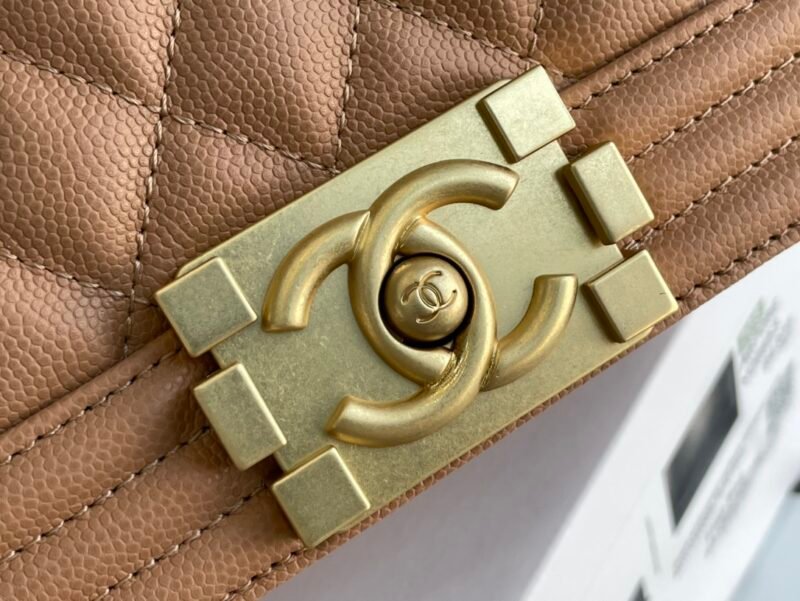 Ch@nel Boy Bag-Gravy-20CM