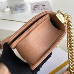 Ch@nel Boy Bag-Gravy-20CM