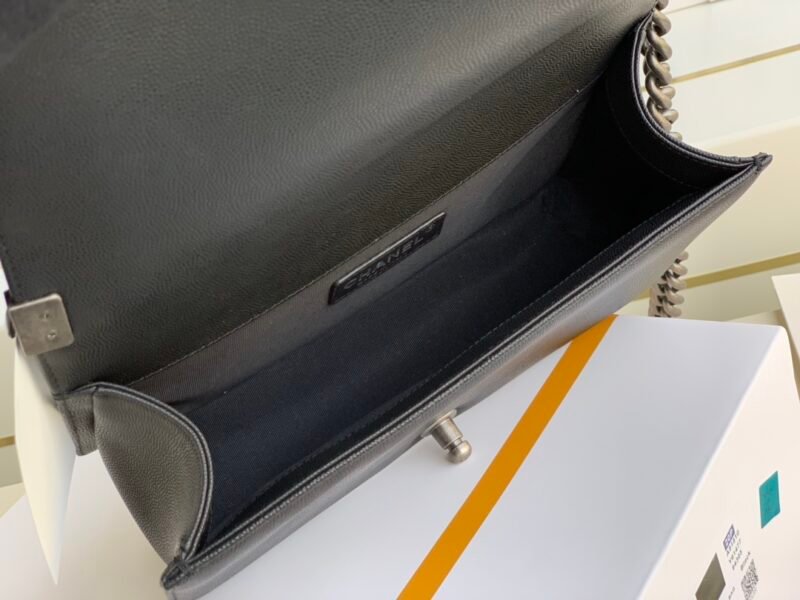 bag-233221rewewrwe_2_.jpg Ch@nel Boy Bag-Caviar-25CM