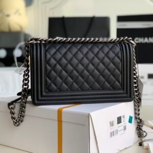 bag-233221rewewrwe_4_.jpg Ch@nel Boy Bag-Caviar-25CM