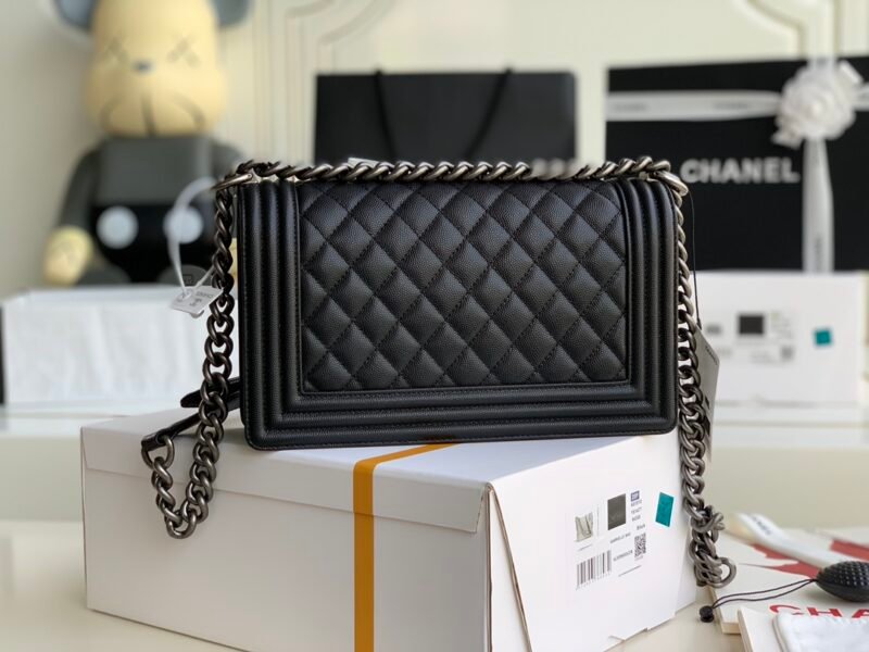 bag-233221rewewrwe_4_.jpg Ch@nel Boy Bag-Caviar-25CM