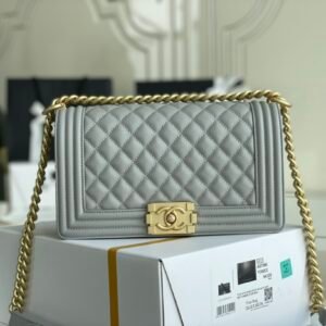 bag-233233rewrwer_9_.jpg Ch@nel Boy Bag-Caviar-25CM