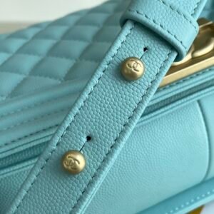 Ch@nel Boy Bag-Caviar-25CM