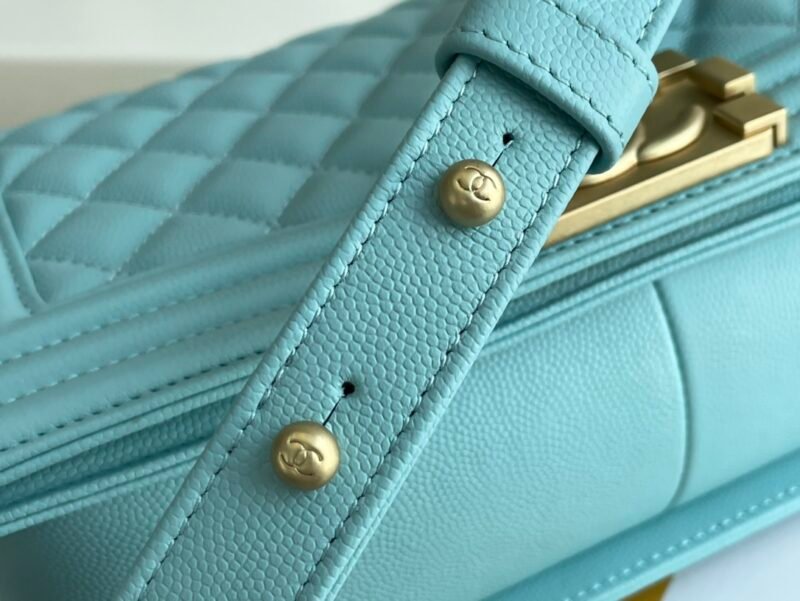 Ch@nel Boy Bag-Caviar-25CM