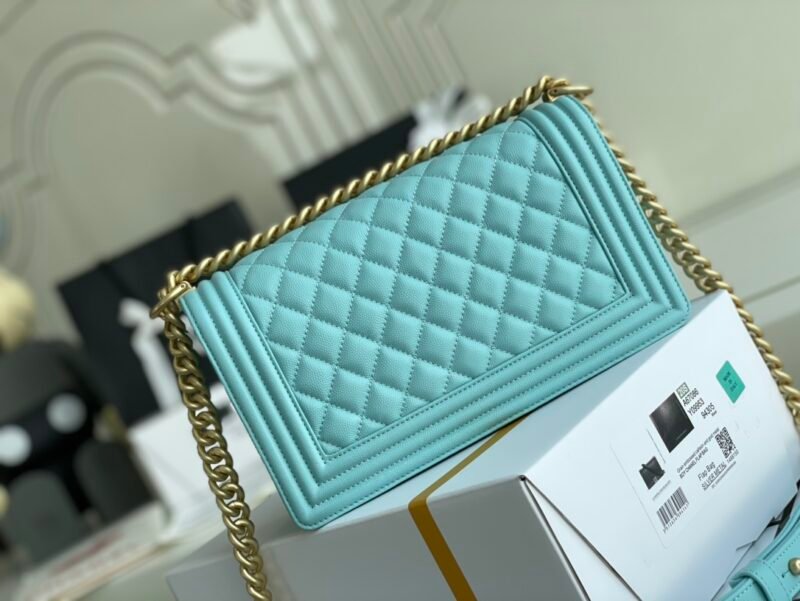 Ch@nel Boy Bag-Caviar-25CM