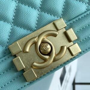 Ch@nel Boy Bag-Caviar-25CM