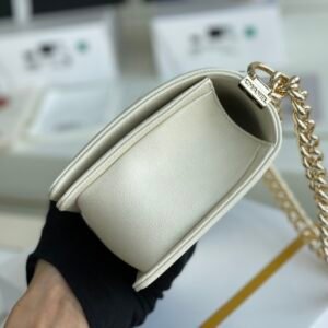 Ch@nel Boy Bag-Caviar-25CM