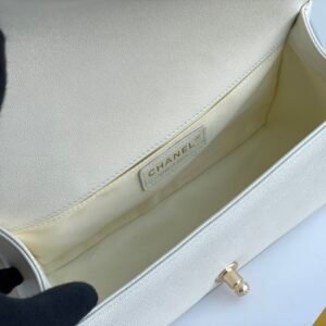 Ch@nel Boy Bag-Caviar-25CM