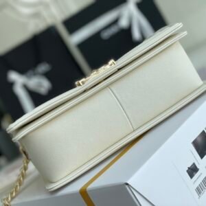 Ch@nel Boy Bag-Caviar-25CM