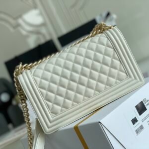 Ch@nel Boy Bag-Caviar-25CM