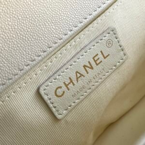 Ch@nel Boy Bag-Caviar-25CM