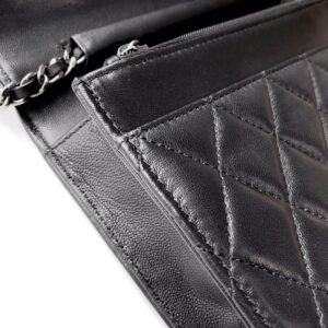 Ch@nel Wallet On Chain-Silver Hardware-19*12*3.5CM