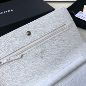 Ch@nel Wallet On Chain-Silver Hardware-19*12*3.5CM