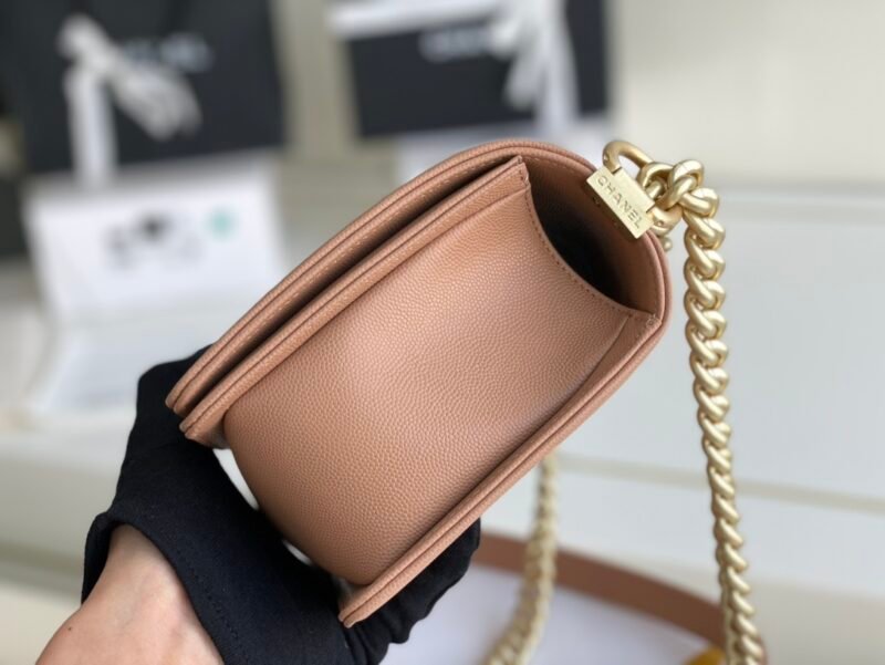 Ch@nel Boy Bag-Caviar-25CM