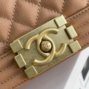 Ch@nel Boy Bag-Caviar-25CM