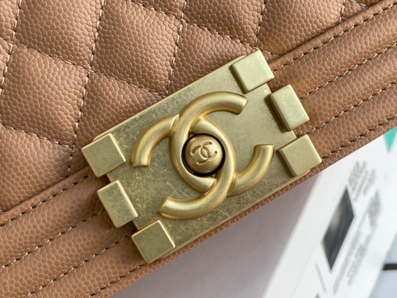 Ch@nel Boy Bag-Caviar-25CM