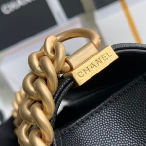 Ch@nel Boy Bag-Caviar-25CM