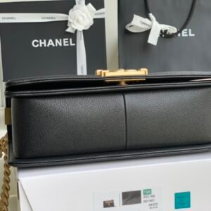 Ch@nel Boy Bag-Caviar-25CM