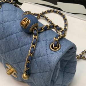 Ch@nel Flap Bag-13*18*7CM