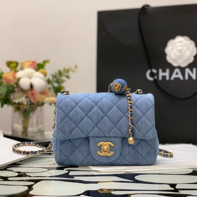 Ch@nel Flap Bag-13*18*7CM