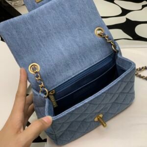 Ch@nel Flap Bag-13*18*7CM