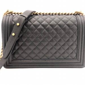Ch@nel Boy Bag-Caviar-28CM