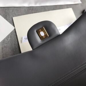 Ch@nel Flap Bag-Lambskin-Gold-30CM