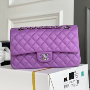 Ch@nel Flap Bag-Lambskin Leather-25CM