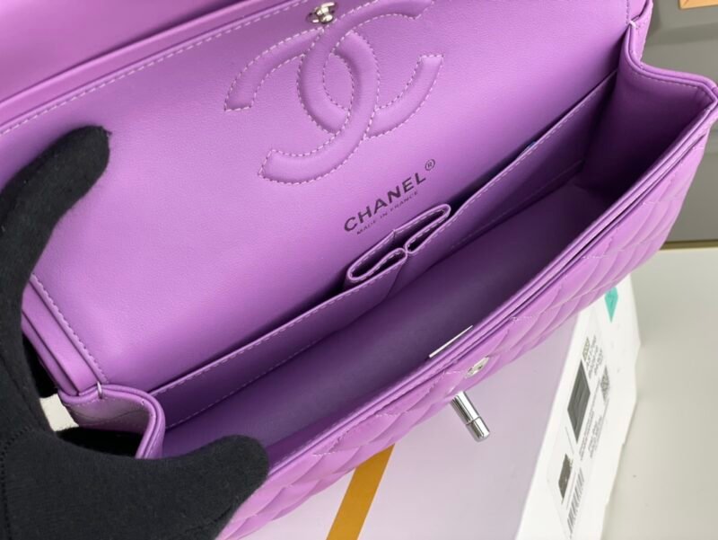 Ch@nel Flap Bag-Lambskin Leather-25CM