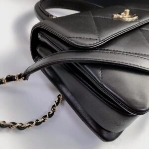 Ch@nel Trendy CC-Champagne Gold-24.5*17*7CM