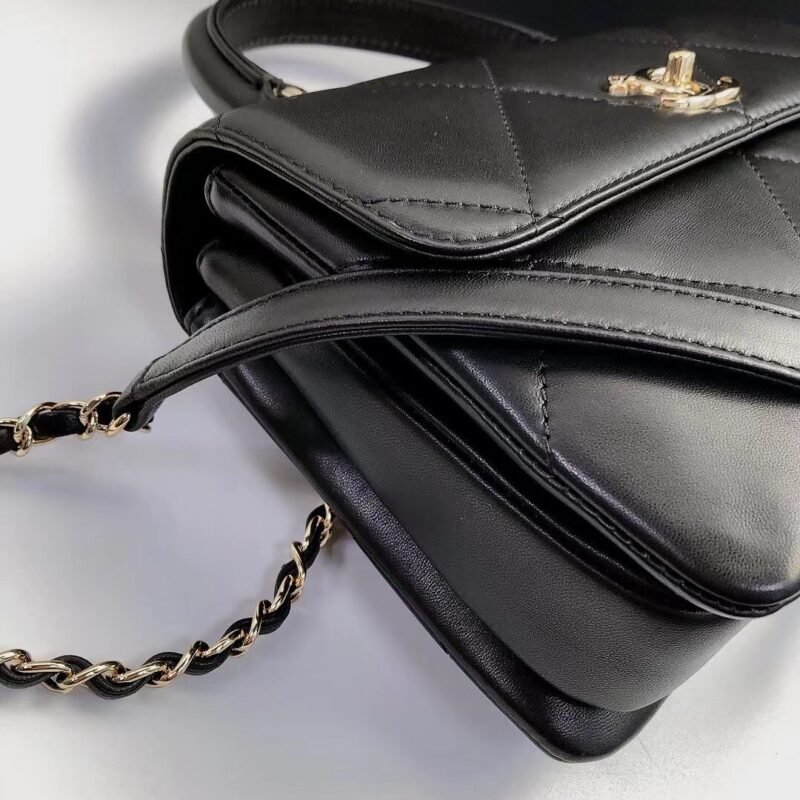 Ch@nel Trendy CC-Champagne Gold-24.5*17*7CM