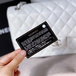 Ch@nel Flap Bag-Caviar-Silver Hardware-30CM