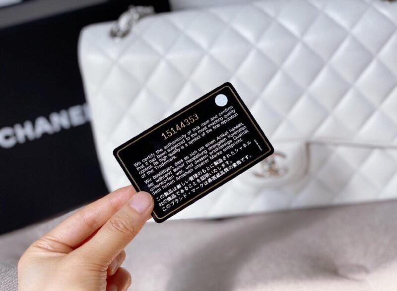 Ch@nel Flap Bag-Caviar-Silver Hardware-30CM