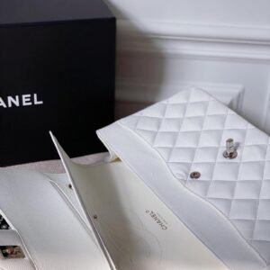 Ch@nel Flap Bag-Caviar-Silver Hardware-30CM