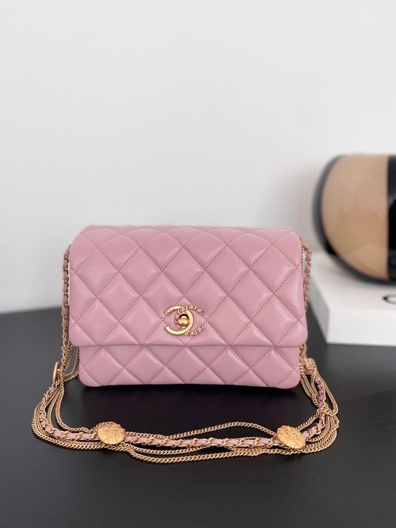 Ch@nel Flap Bag-21.5*14*10CM