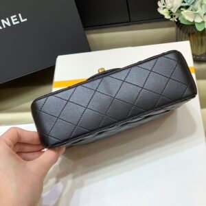 Ch@nel Flap Bag-Lambskin-Gold Hardware-20CM