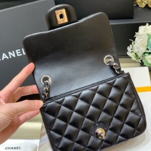 Ch@nel Flap Bag-Lambskin-17CM