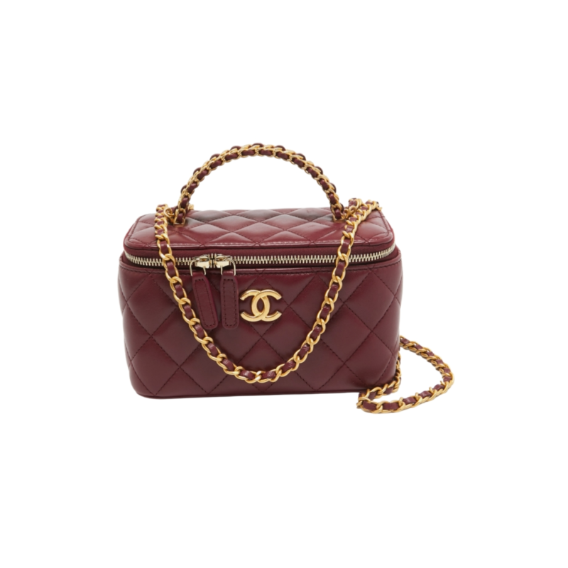 CH@NEL MASTER CRYSTALS TOP HANDLE VANITY (17*9.5*8cm)