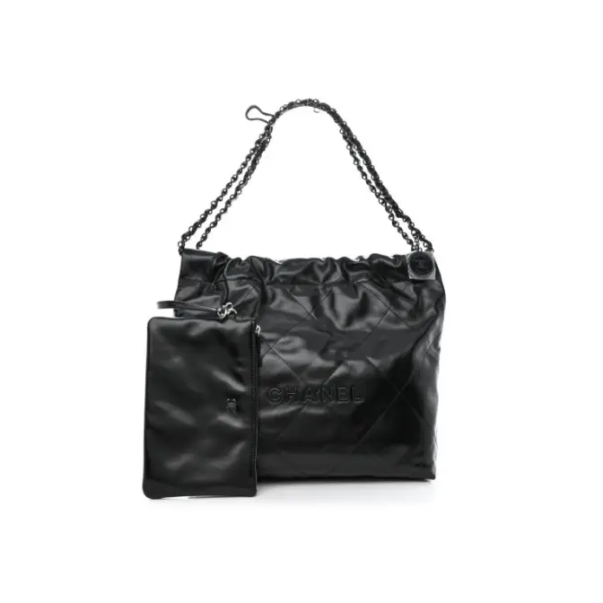 CH@NEL MASTER SHINY CALF LEATHER QUILTED 22 BAG AS3261 (42*39*8cm)