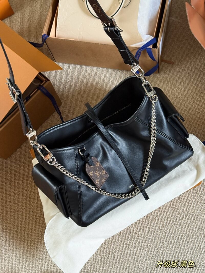 LOUIS VUITTON CARRYALL DARK PM 33*23*15cm