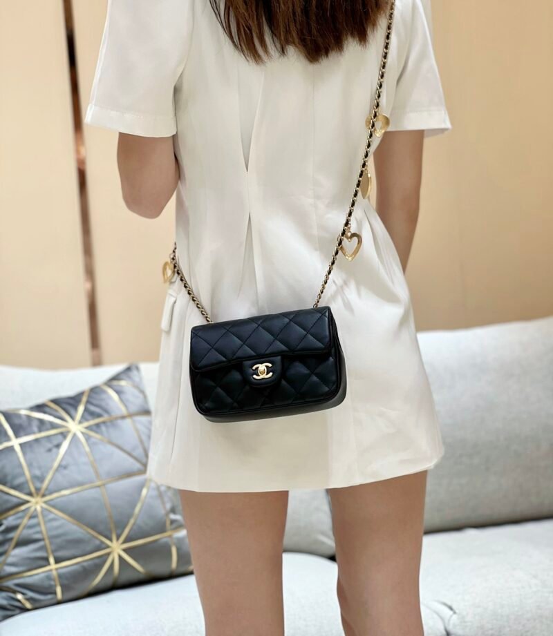 Ch@nel Flap Bag-12*19*7CM